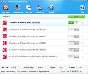 DoGoodSoft Magic Timed Shutdown is a Good Helper for Parents and Managers