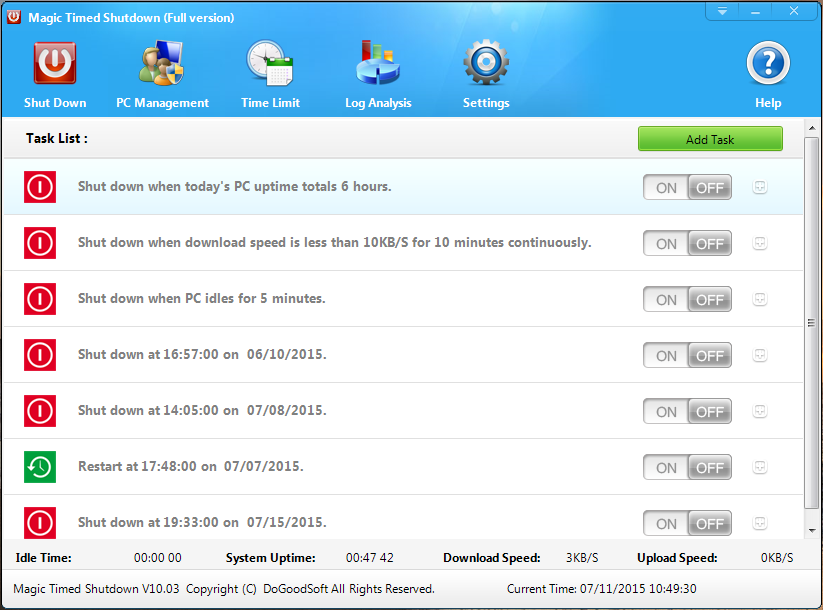 PC Shutdown Timer and Schedule - Magic Timed Shutdown Updated to Version 10.03