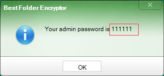 How to open Best Folder Encryptor if you forgot the admin password?