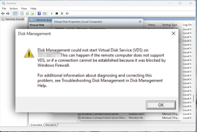 Disk Management Cannot Start Virtual Disk Service (VDS) on Computer—Quickest Fix!