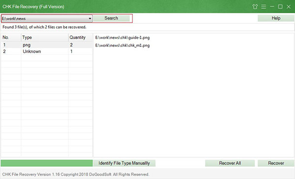 CHK File Recovery