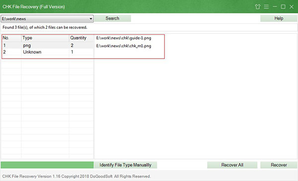 CHK File Recovery