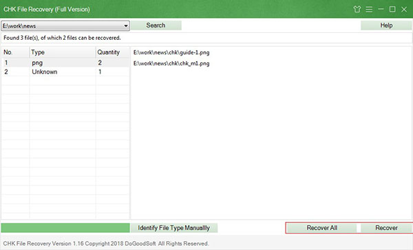 CHK File Recovery